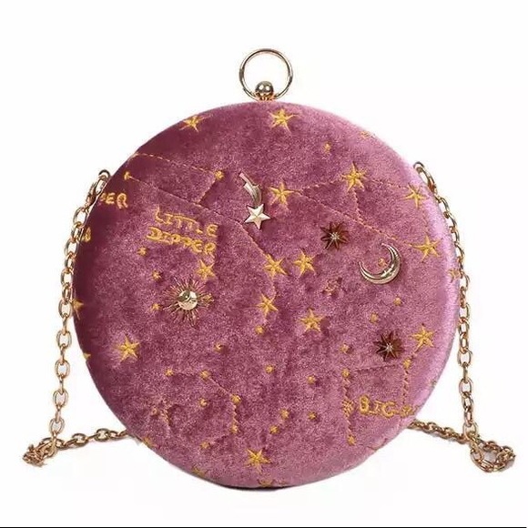 Constellation Sky Velvet Crossbody Purse - Picture 4 of 8